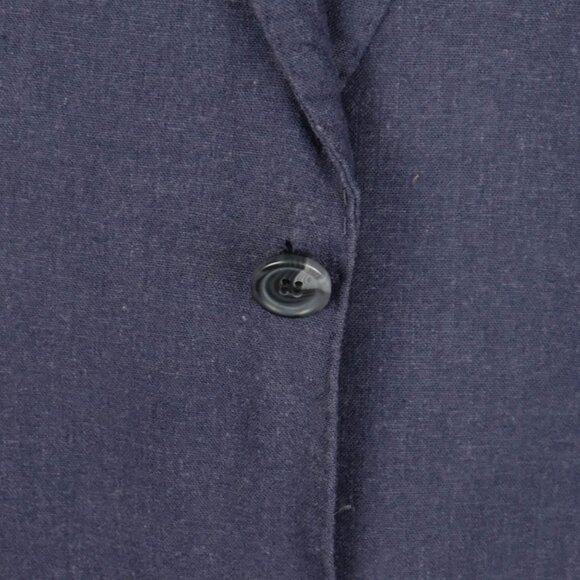 William Hunt Blazer Mens 44R Blue Linen Two Button Vented Casual Lightweight - Picture 4 of 13